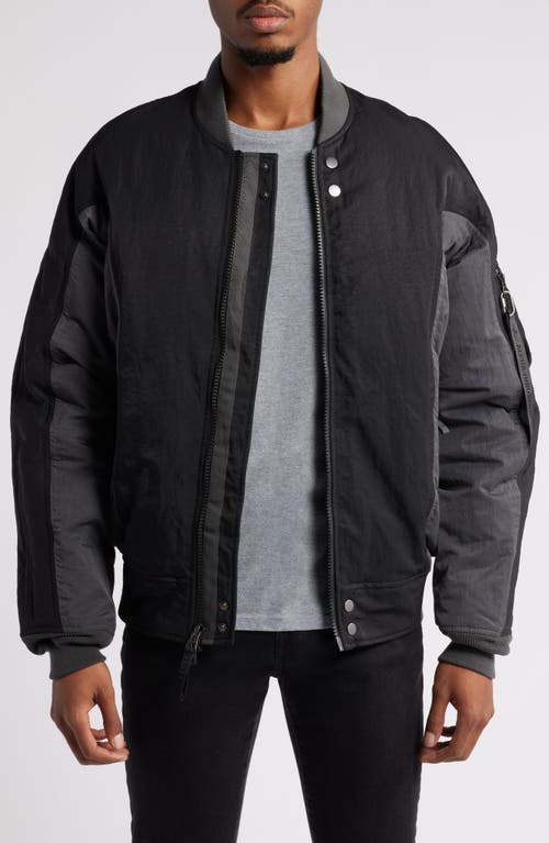 Alpha Industries Down Insulated MA-1 Flight Jacket in Black 