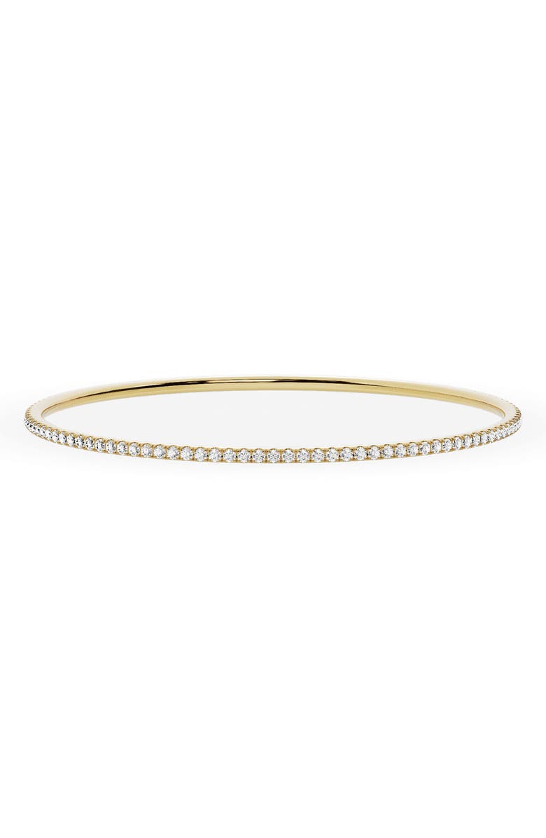 Jennifer Fisher 18K Gold Round Lab Created Diamond Tennis Bangle Bracelet, Main, color, D2.50ct - 18K Yellow Gold