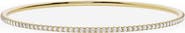 Jennifer Fisher 18K Gold Round Lab Created Diamond Tennis Bangle Bracelet