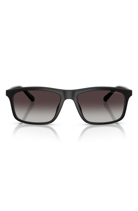57mm Gradient Pillow Sunglasses