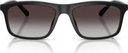 Emporio Armani 57mm Gradient Pillow Sunglasses