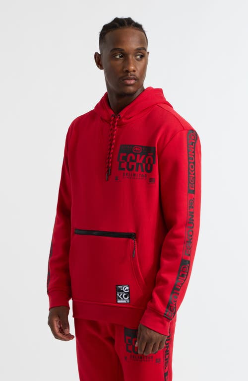 Shop Ecko Unltd . Truss Zip Hoodie In True Red