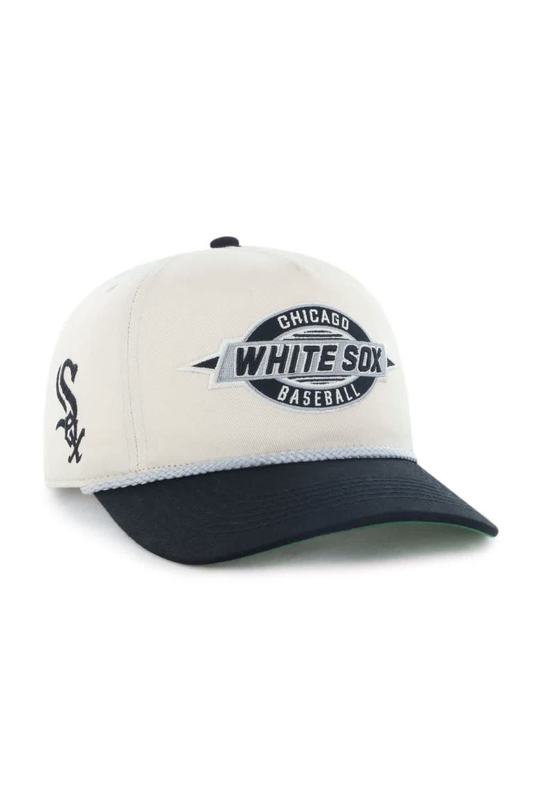 Men's '47  Natural Chicago White Sox Frame Out Hitch Adjustable Hat, Main, color, Natural