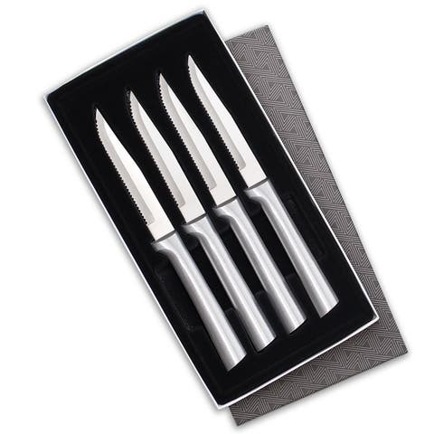 4 Piece Serrated Steak Knife Set with Gift Box