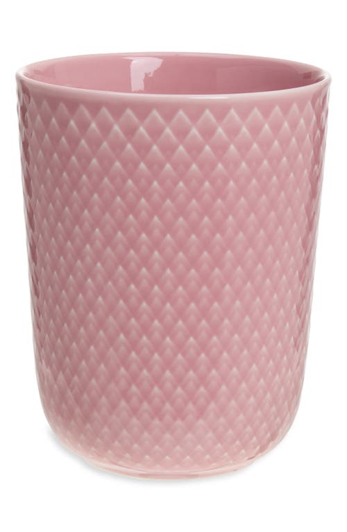 Lyngby Porcelaen Rhombe Color Mug In Rose