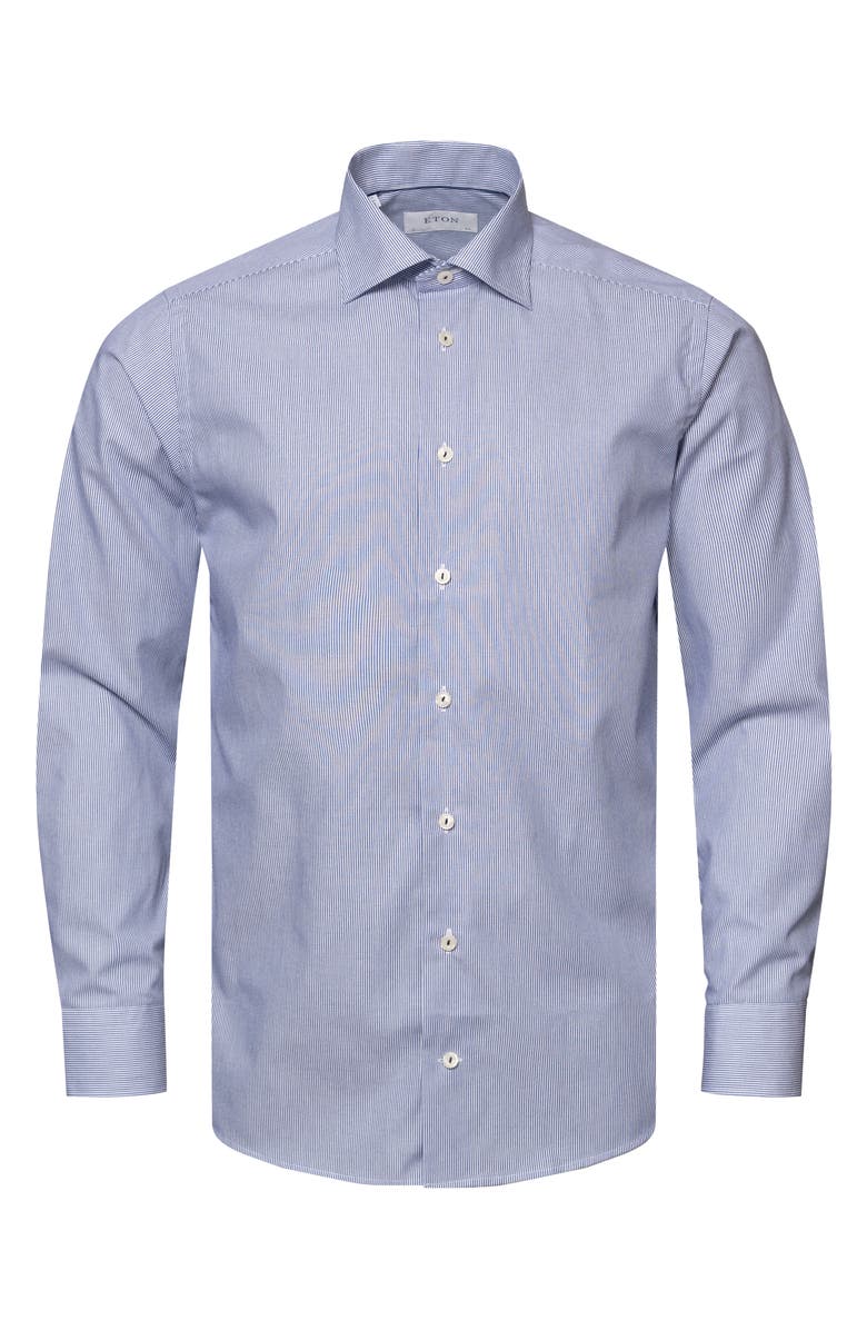 Eton Slim Fit Stripe Dress Shirt, Alternate, color,