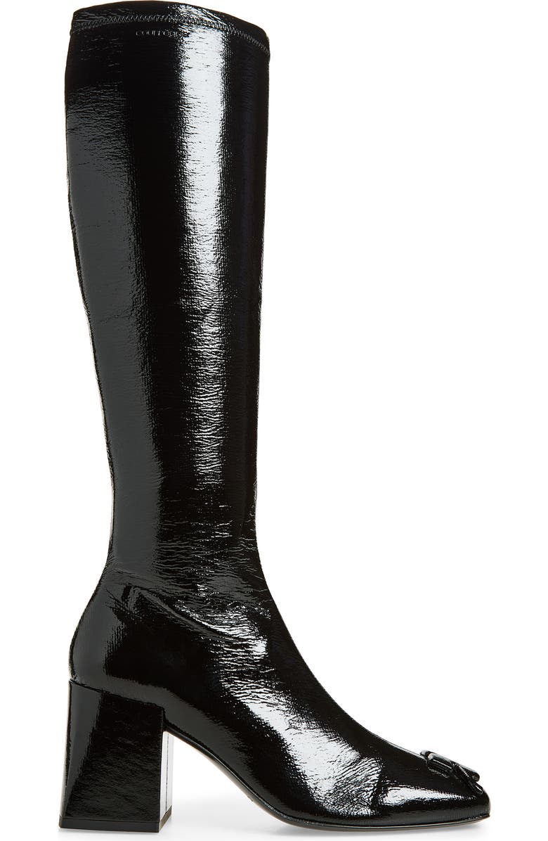 Courrèges Re-edition Vinyl Knee High Boot, Alternate, color, Black
