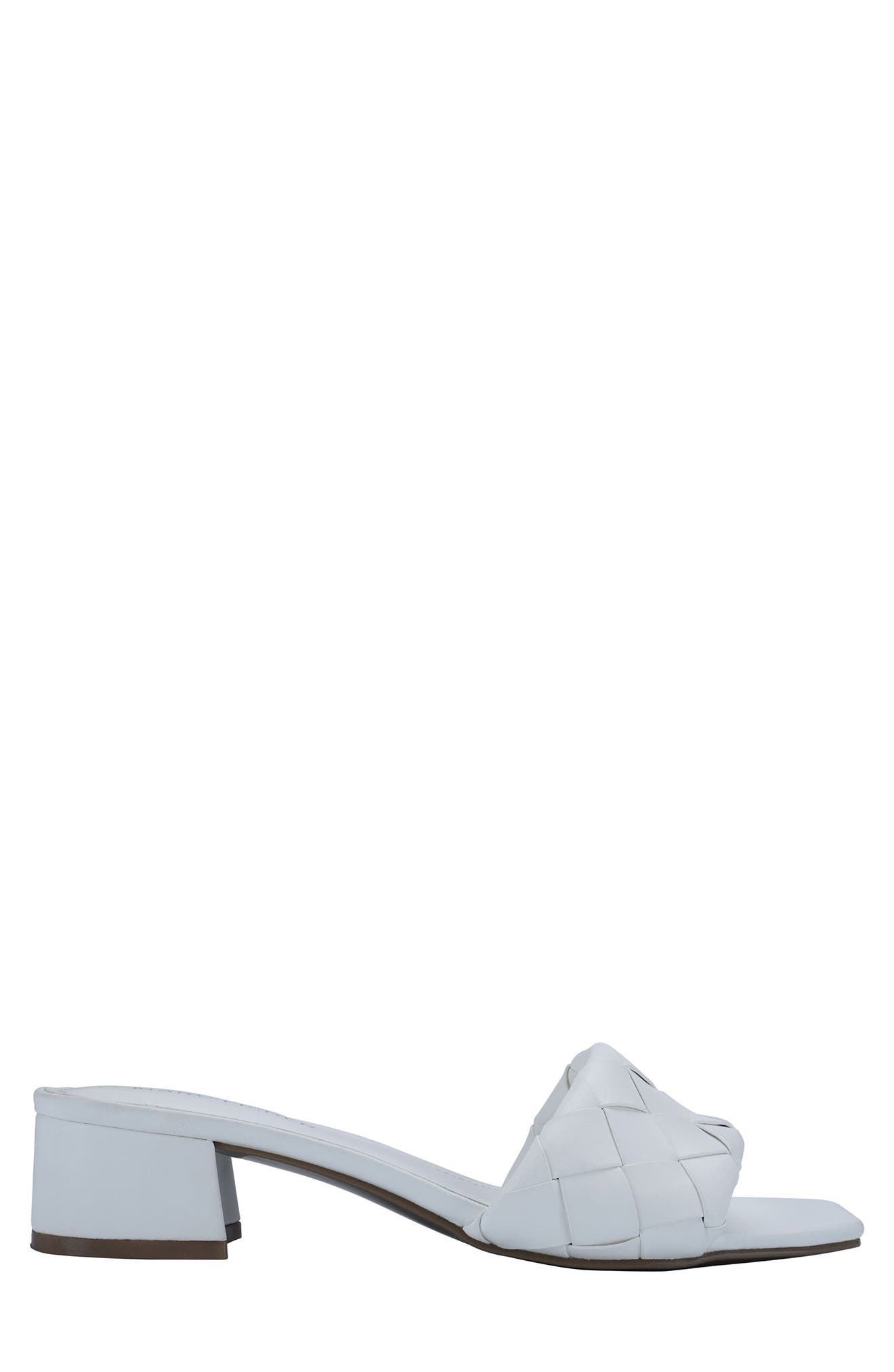Casper Block Heel Sandal, Alternate, color, WHITE 140