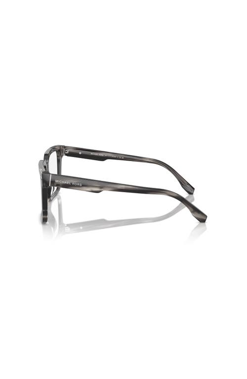 Michael Kors 54mm Square Optical Glasses In Gray