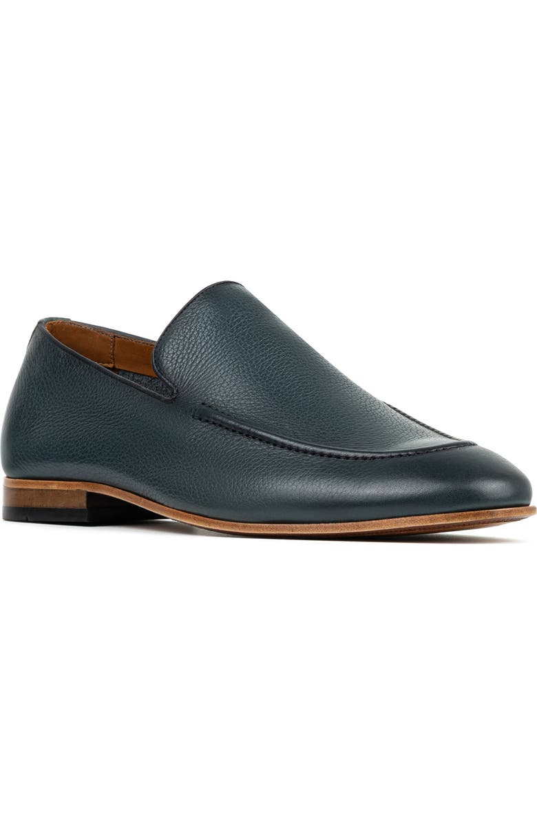 Donald Pliner Tristan Leather Loafer, Main, color, Navy
