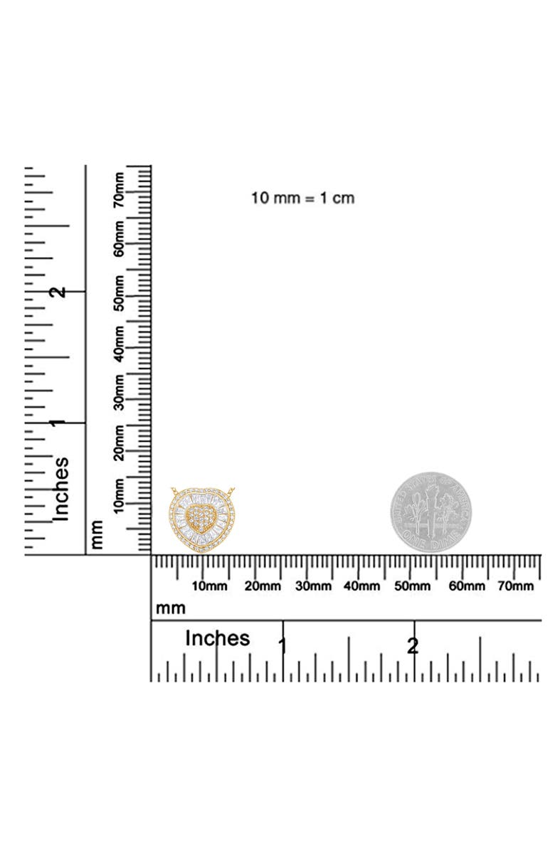 Haus of Brilliance 10KT Yellow Gold Diamond Heart Pendant Necklace, Alternate, color, Yellow