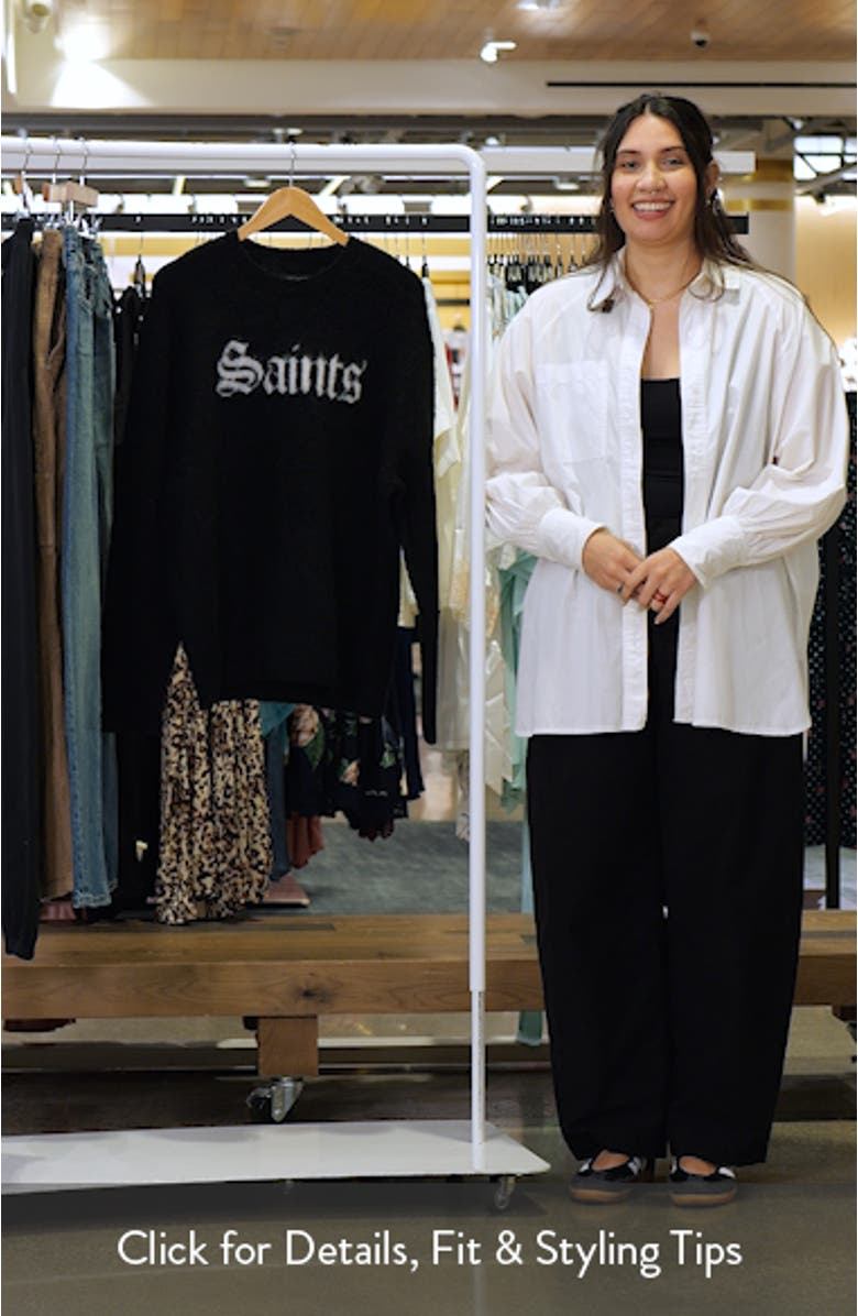 Saints Wool
Alpaca Blend Crewneck Sweater, sales video thumbnail