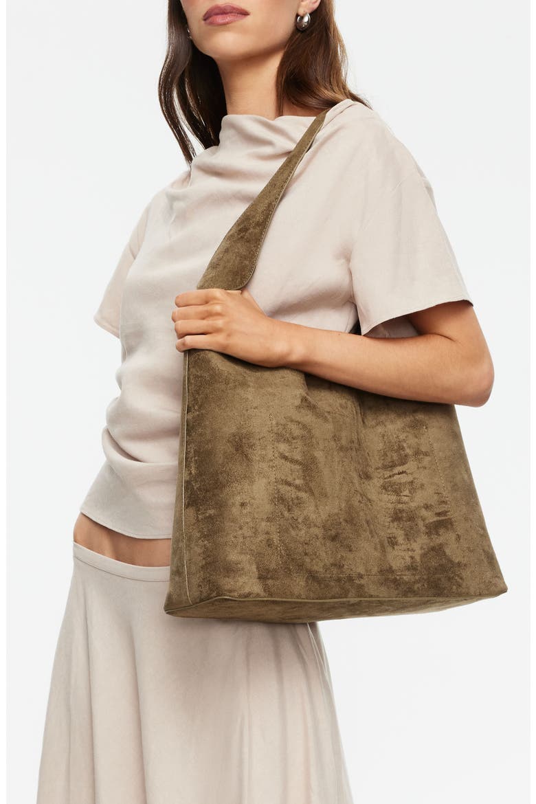 Halcyon Cowl Neck Crop Linen Blend Top, Alternate, color, BEIGE
