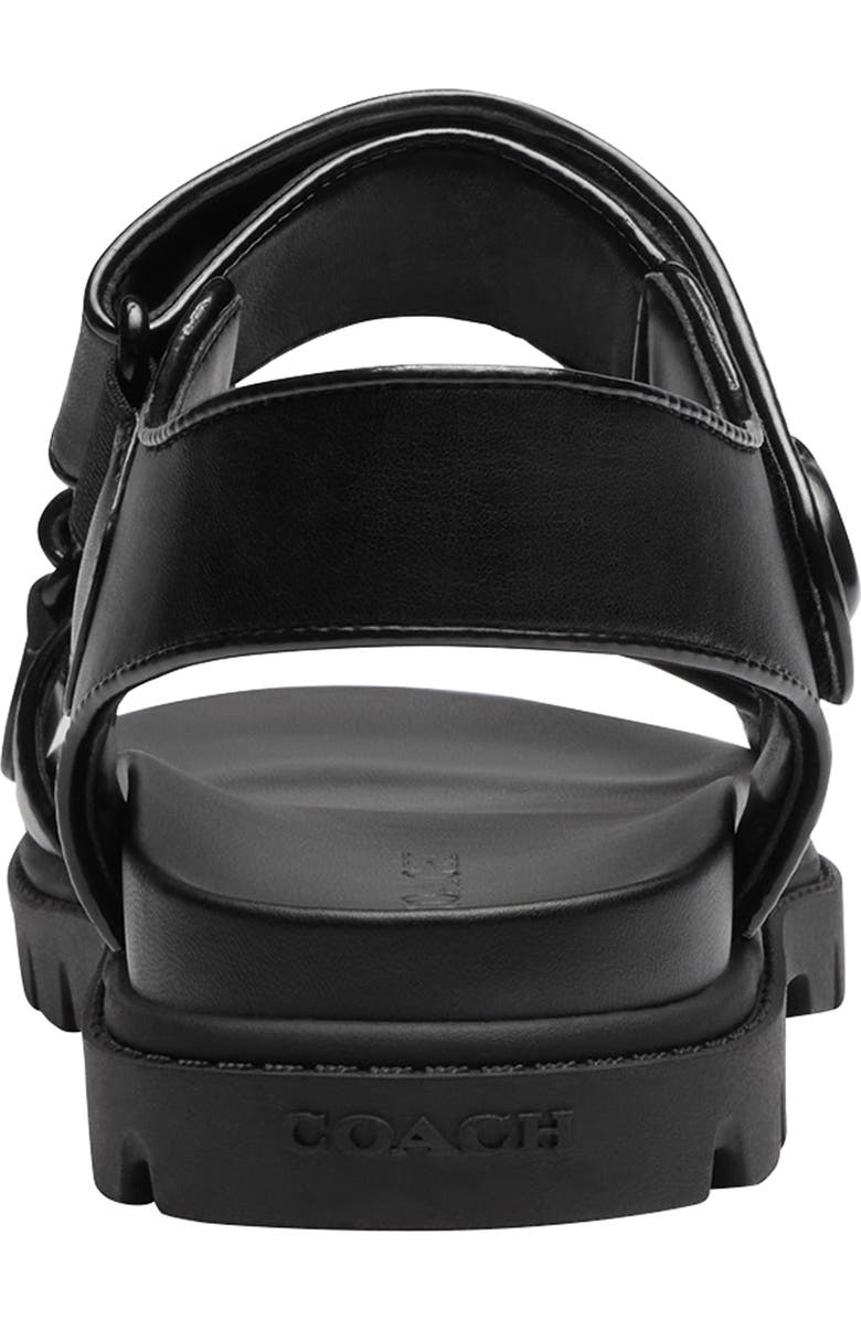 COACH Brynn Quarter Strap Sandal, Alternate, color, Black