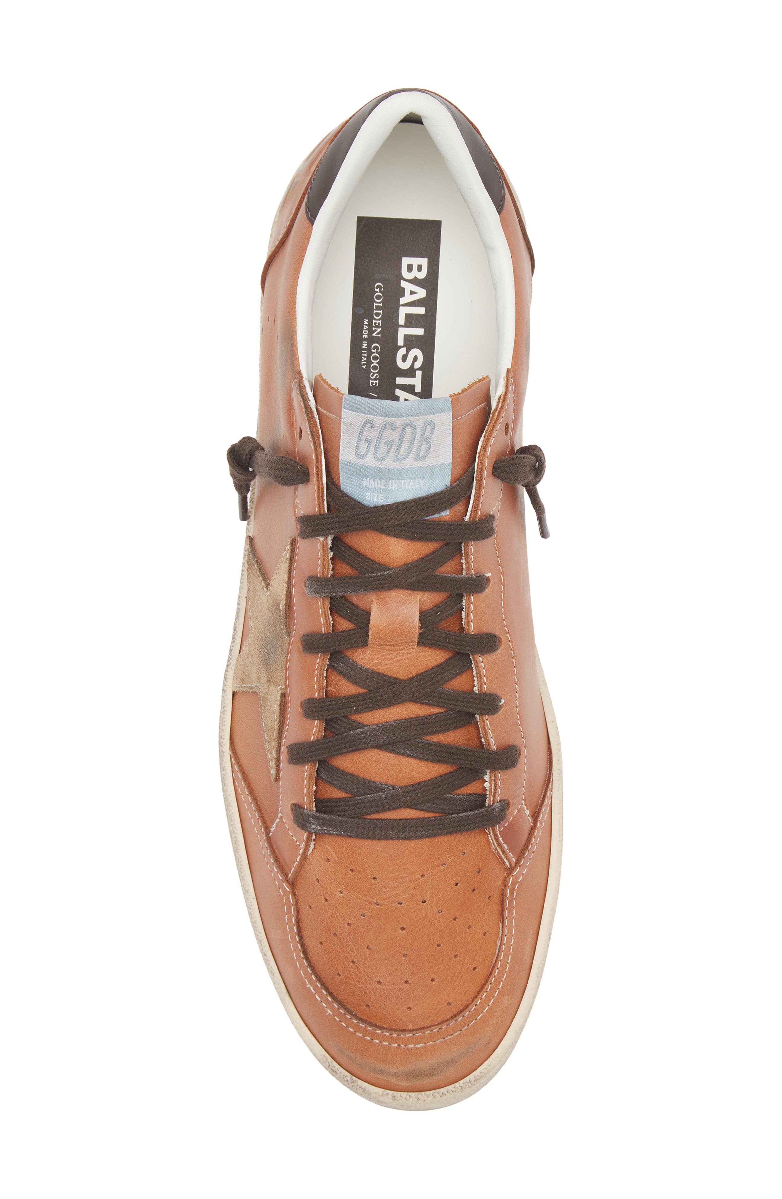 Golden Goose Ball Star Sneaker, Alternate, color, Brown/Dk Brown Beige