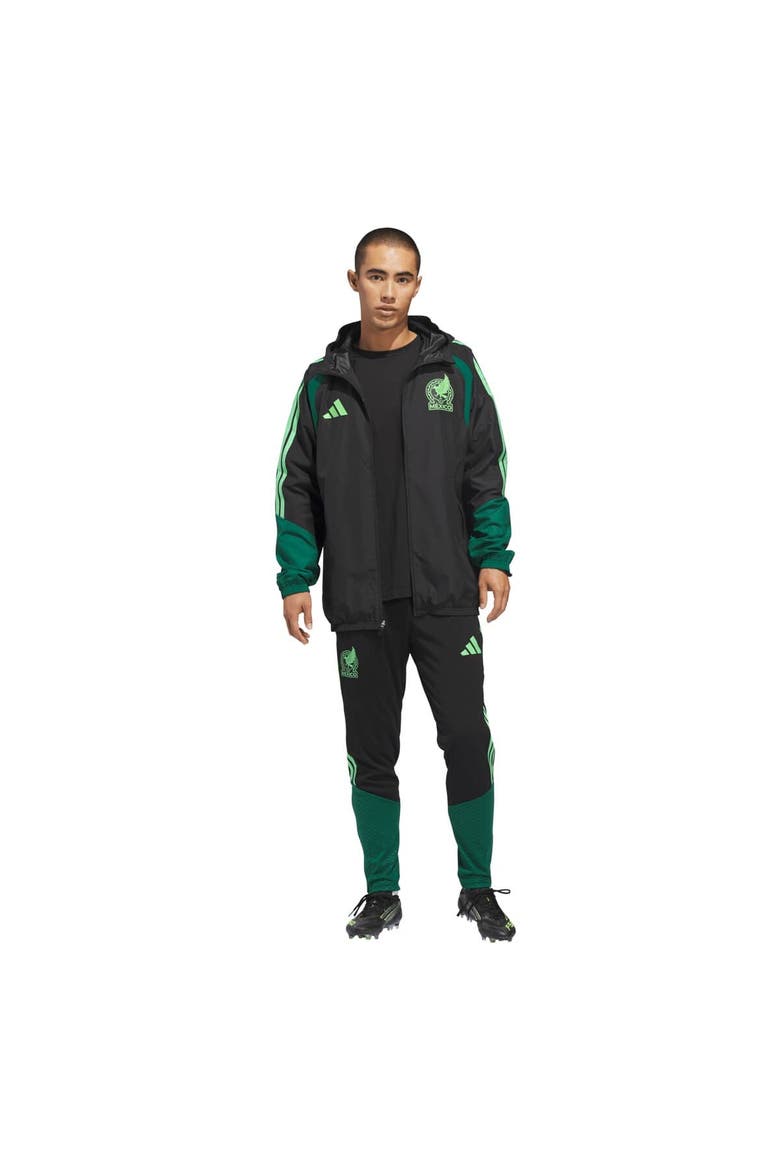 Men's adidas  Black Mexico National Team FIFA x World Cup 2026 Tiro All Weather Full-Zip Jacket, Alternate, color, Black