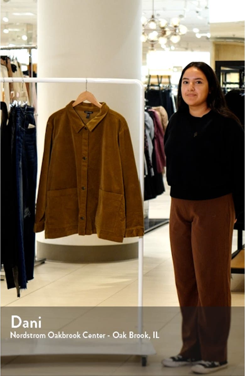 Classic Collar Organic Cotton Corduroy Jacket, sales video thumbnail