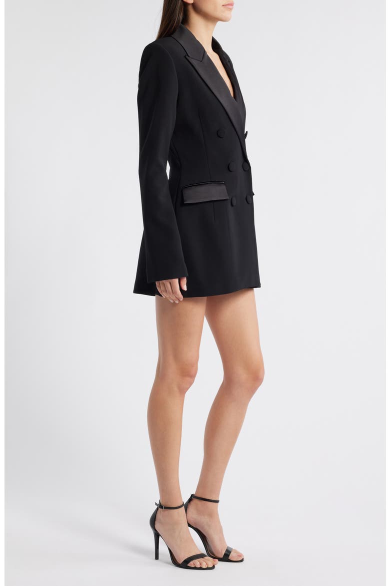 Monica Tuxedo Jacket, Alternate, color, BLACK