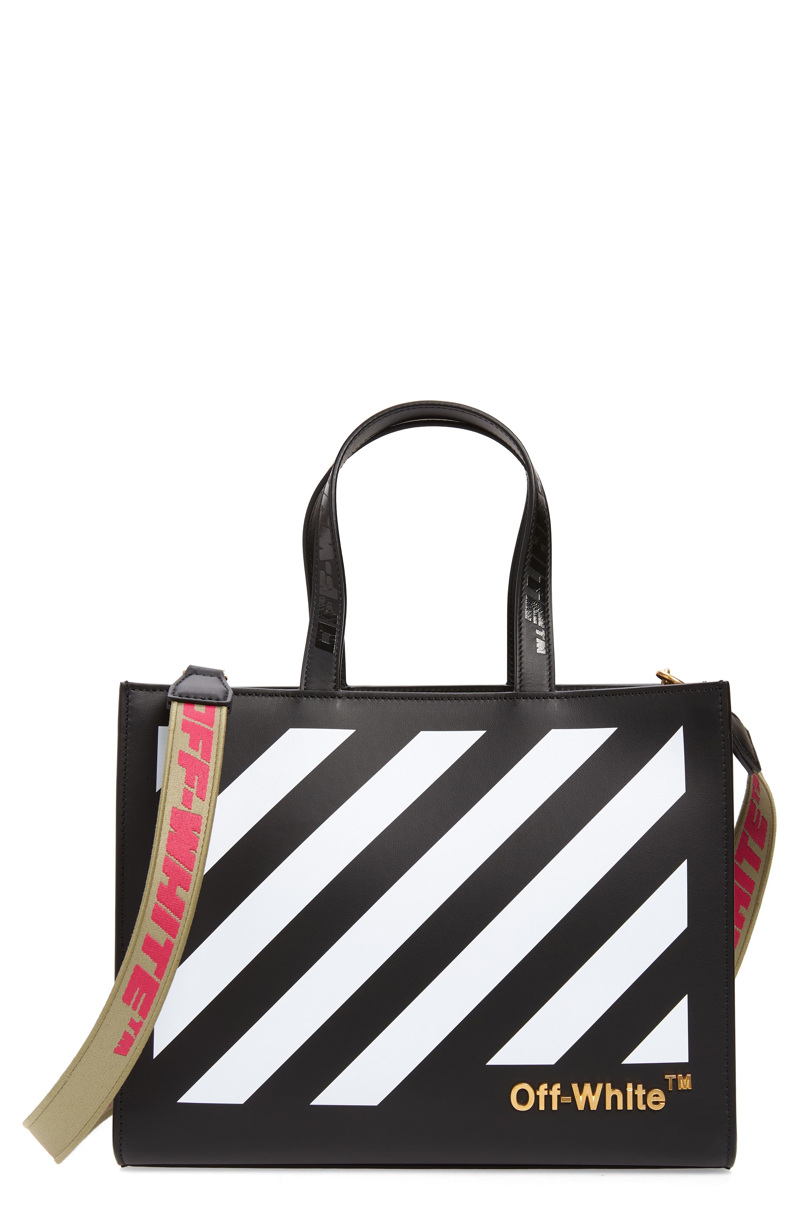 Off-White Diag 28 Hybrid Shopper/Tote Bag, Main, color, 