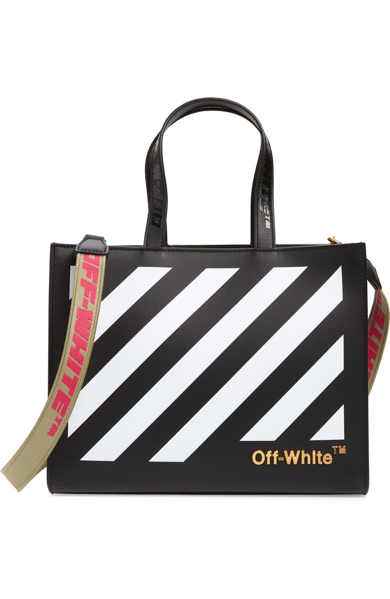 Off-White Diag 28 Hybrid Shopper/Tote Bag, Main, color,