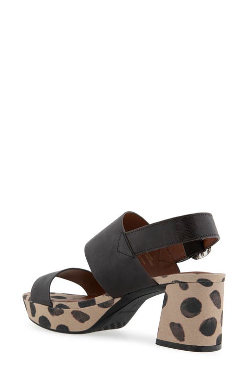 Aerosoles Camera Platform Sandal In Java Spotted Print Leather