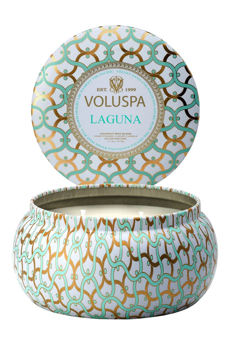 Maison Blanc Laguna Maison Metallo Two-Wick Candle, Alternate, color, NO COLOR