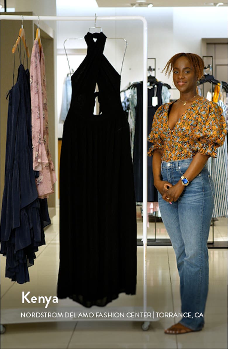 Halter Cover-Up Maxi Dress, sales video thumbnail