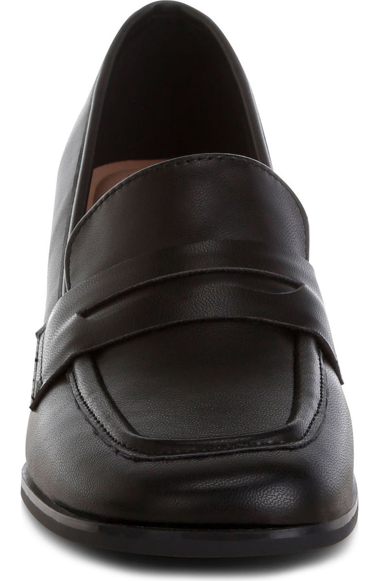 LONDON RAG Sutapa Penny Strap Flared Block Heel Loafer, Alternate, color,