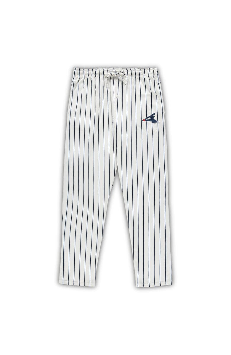 CONCEPTS SPORT Men's Concepts Sport White/Navy Chicago White Sox Big & Tall Pinstripe Sleep Set, Alternate, color, White