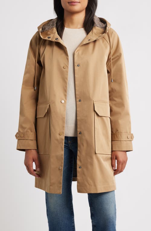 Bernardo Water Resistant Hooded Jacket In Brown