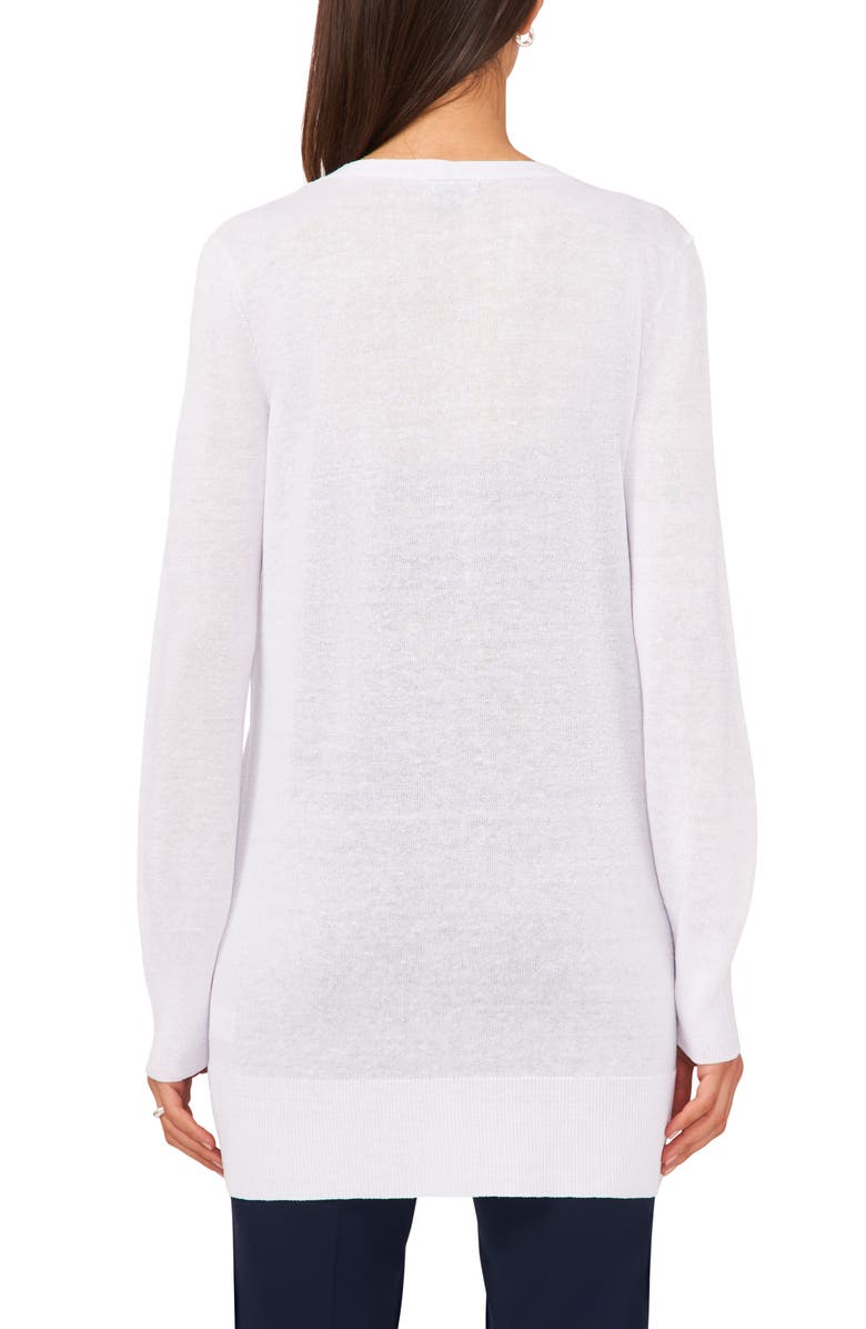Halogen<sup>®</sup> Side Slit Cardigan, Alternate, color, Bright White