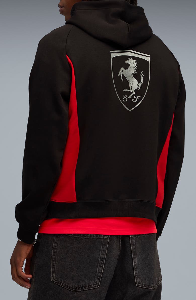 PUMA Scuderia Ferrari Lifestyle Graphic Hoodie, Alternate, color, Puma Black