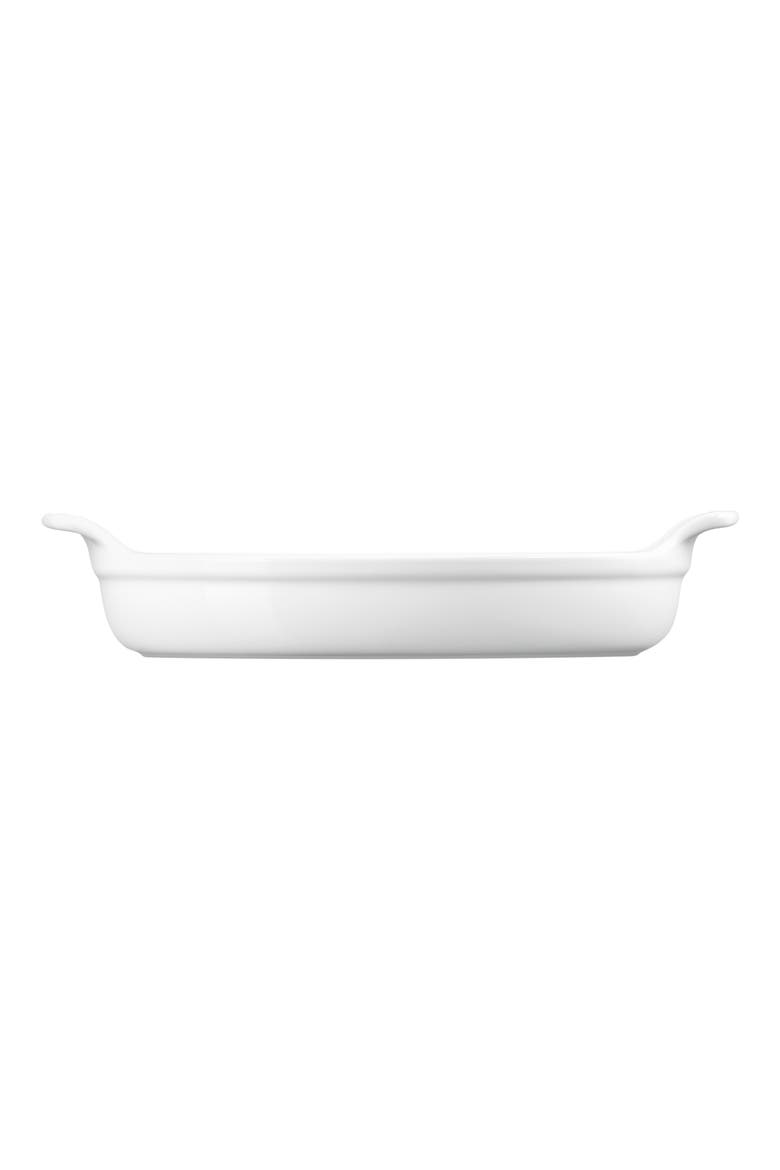 Heritage 1.75-Quart Oval Au Gratin Baking Dish, Alternate, color, WHITE
