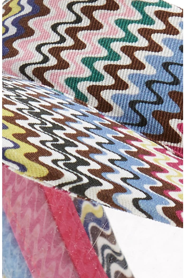 Zigzag Print Visor with Face Shield, Alternate, color, BLUE MULTI