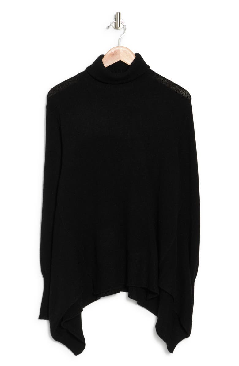 360 CASHMERE Carmen Turtleneck Sharkbite Hem Cashmere Sweater, Alternate, color,