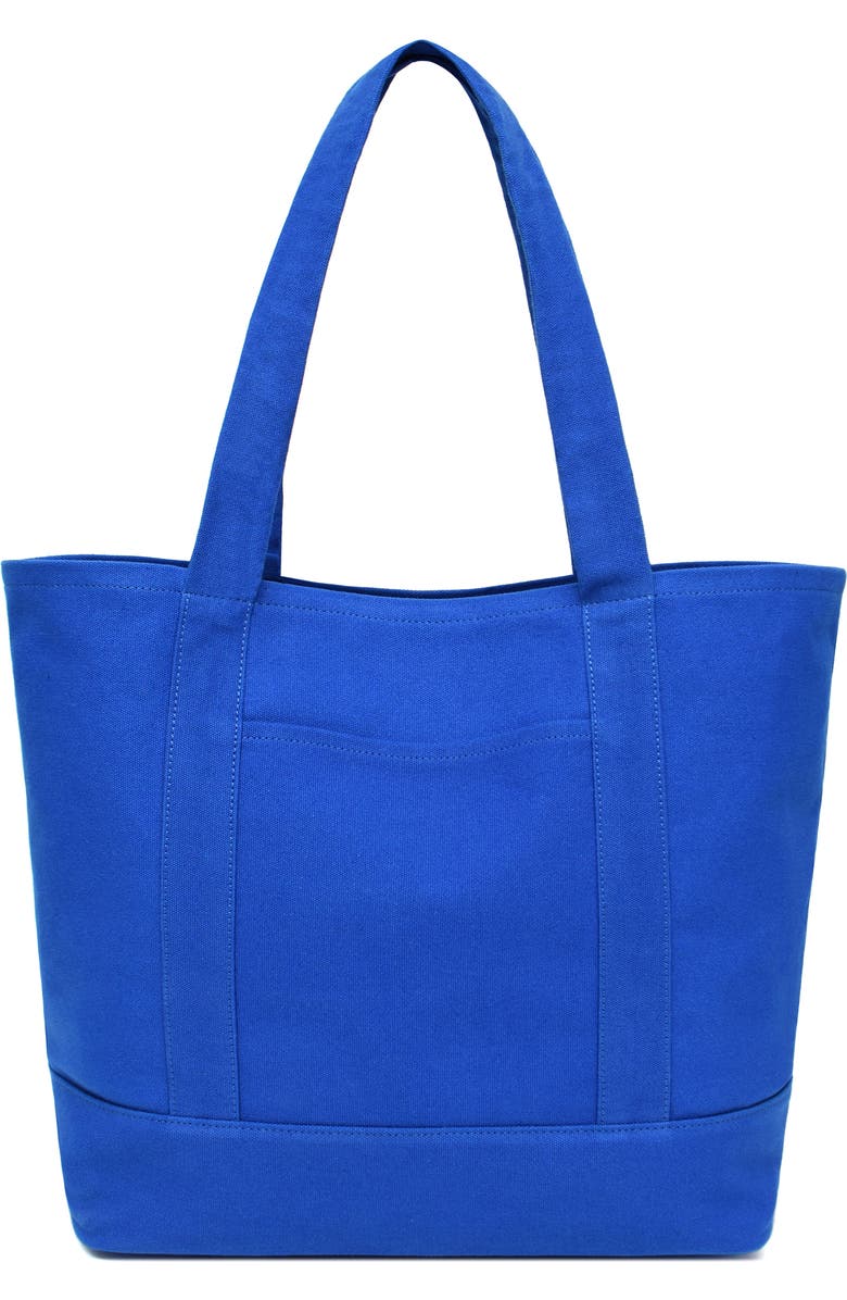 New Amsterdam Leatherworks Kylee Canvas Tote, Alternate, color, Royal