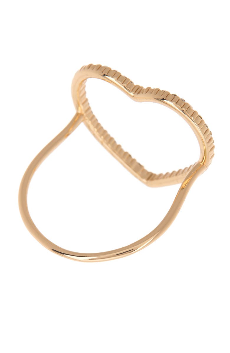 BaubleBar Saray Crystal Heart Ring, Alternate, color, 