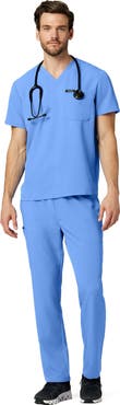 JAANUU Rhodes Men's 7-Pocket Straight Leg Scrub Pant