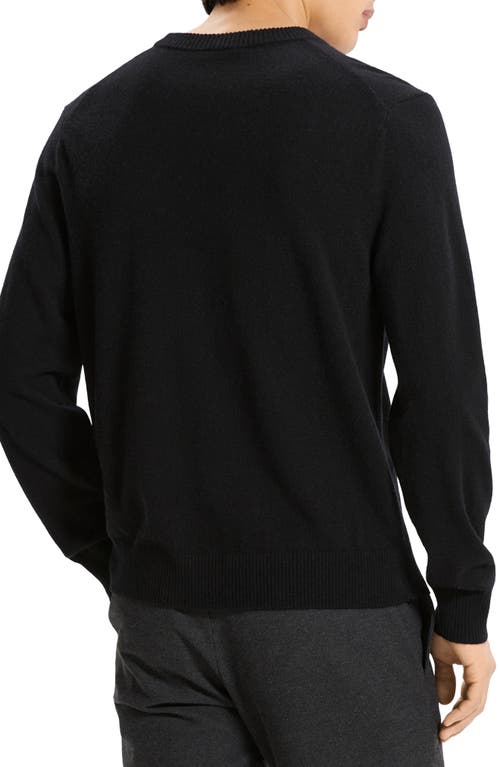 Theory Hilles Cashmere Crewneck Sweater In Black