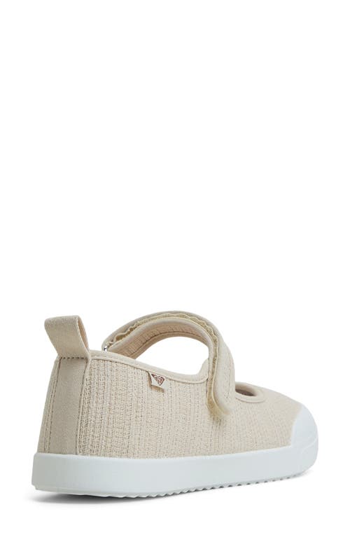 Roxy Sunfari Mary Jane Sneaker In Cream