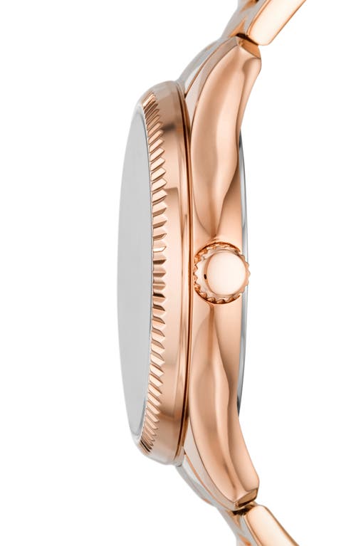 Fossil Rye Bracelet Watch, 36mm In Rose Gold