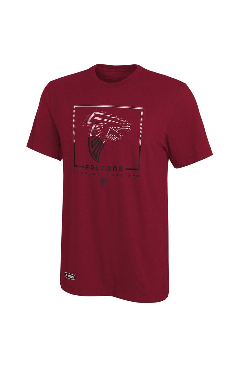 Outerstuff Men's Red Atlanta Falcons Combine Authentic Clutch T-Shirt, Main, color, Red