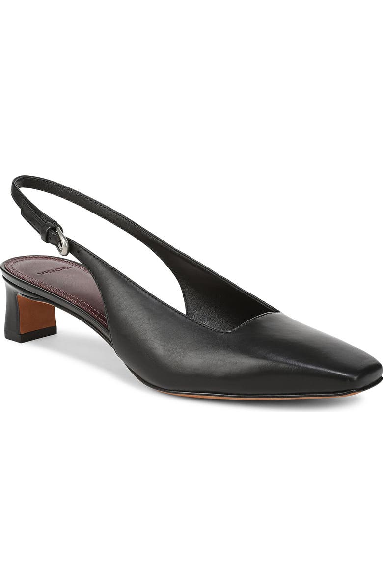 Vince Hart Kitten Heel Slingback Pump, Main, color, Black
