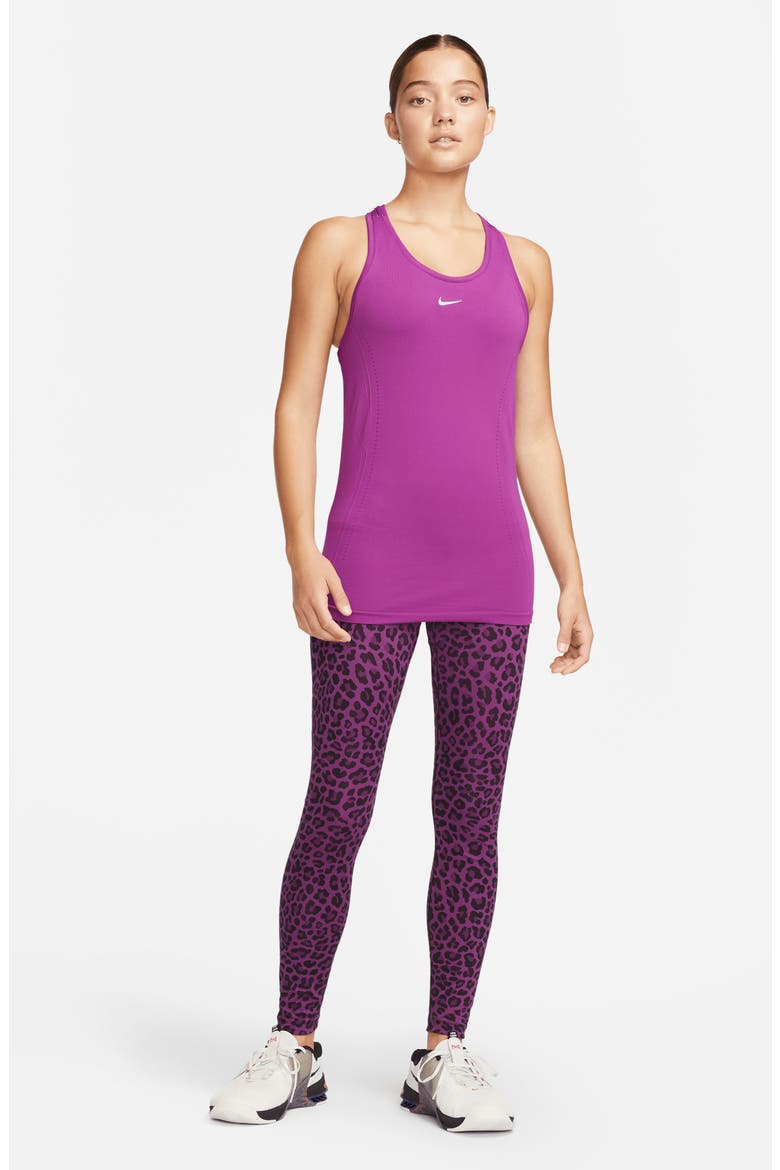 One Dri-FIT Leggings, Alternate, color, VIOTECH/ WHITE