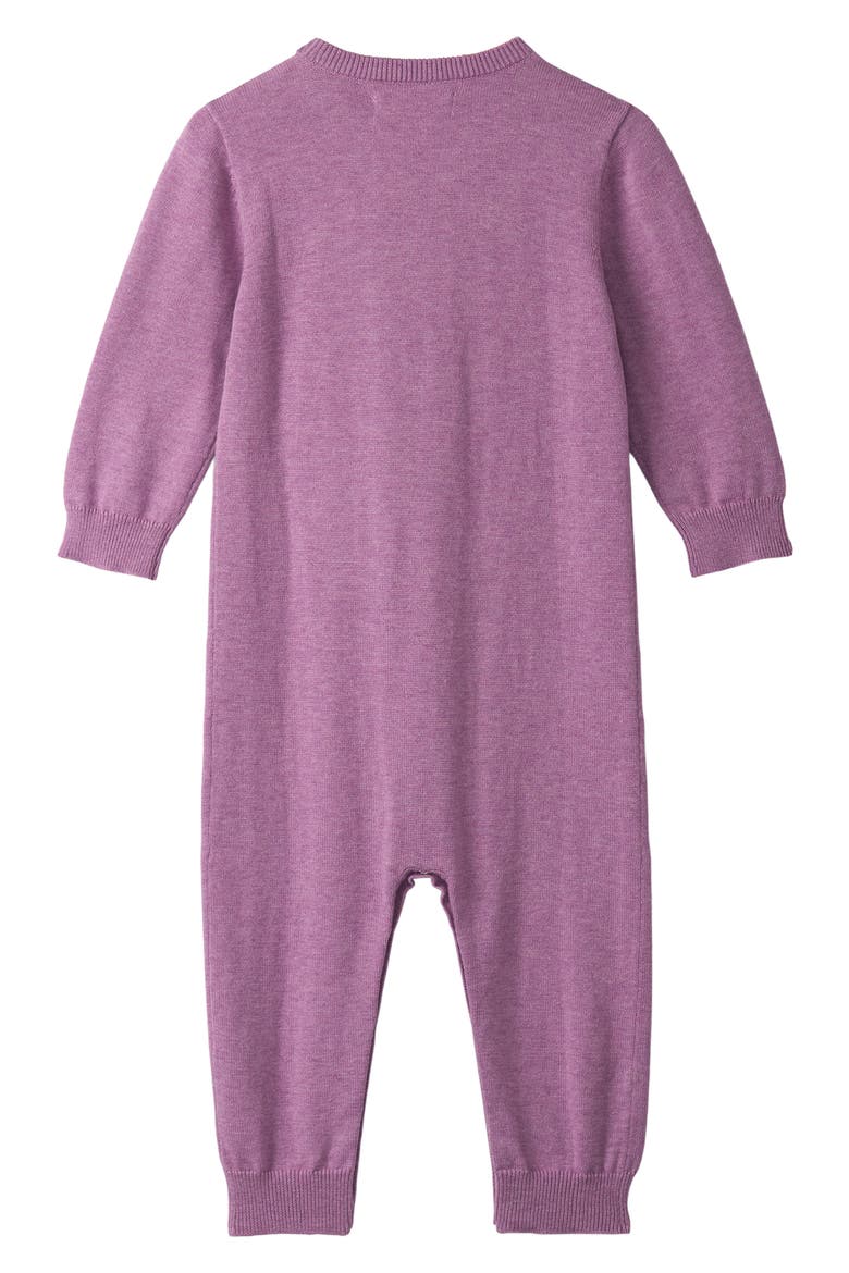 Heart Cotton Graphic Sweater Romper, Alternate, color, PINK
