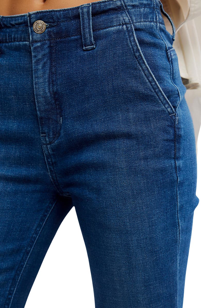 Free People Marque Flare Jeans, Alternate, color, Kora