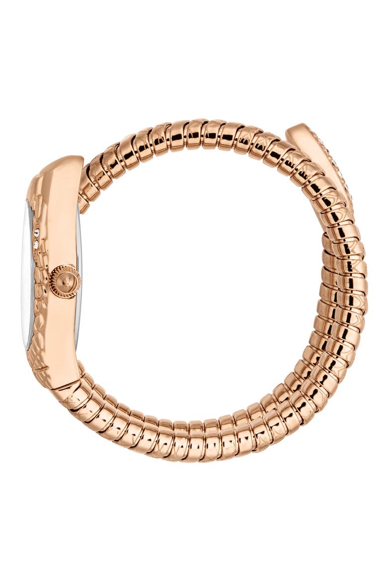 Snake Wraparound Bracelet Watch, 20mm x 34.5mm, Alternate, color, ROSE GOLD