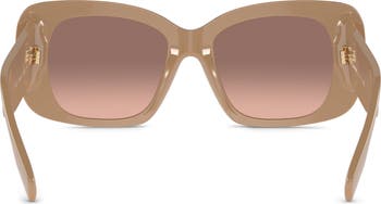 52mm Gradient Square Sunglasses