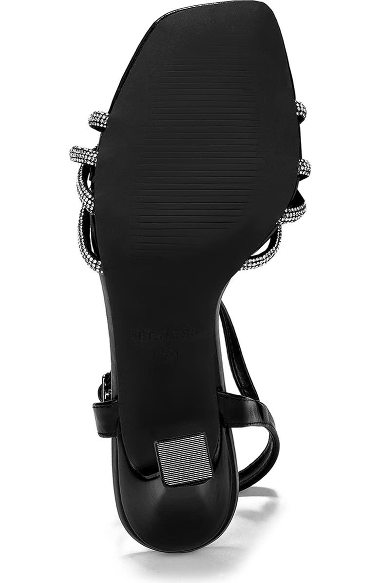 BERNESS Hilda Rhinestone Sandal, Alternate, color, Black