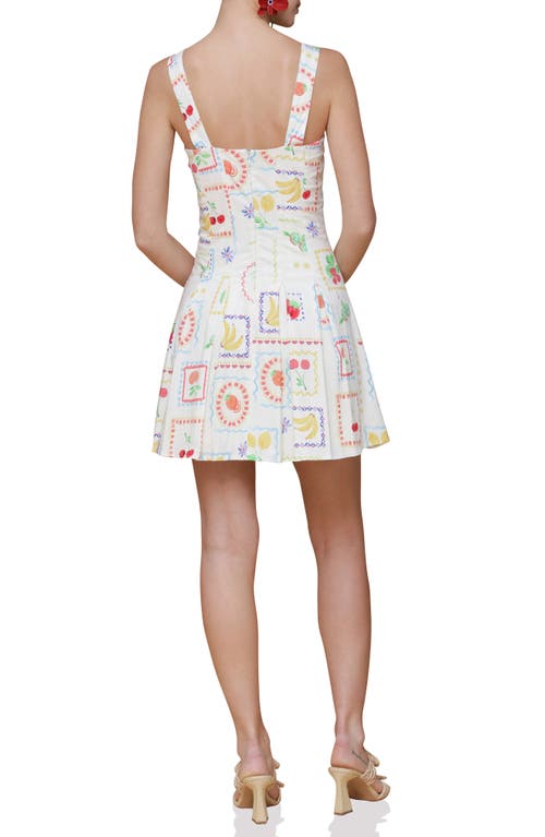 Avec Les Filles Paneled Stretch Cotton Mini Sundress
